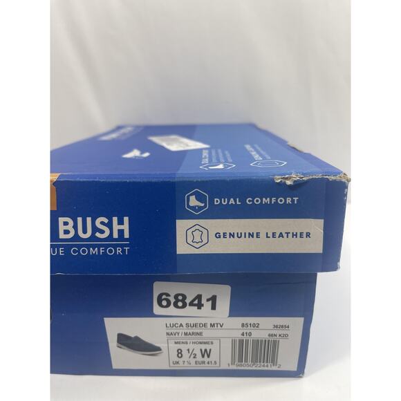Nunn Bush Luca Suede MTV Shoes Mens Size 8.5W Navy Slip Comfort Loafers New Box main image 16